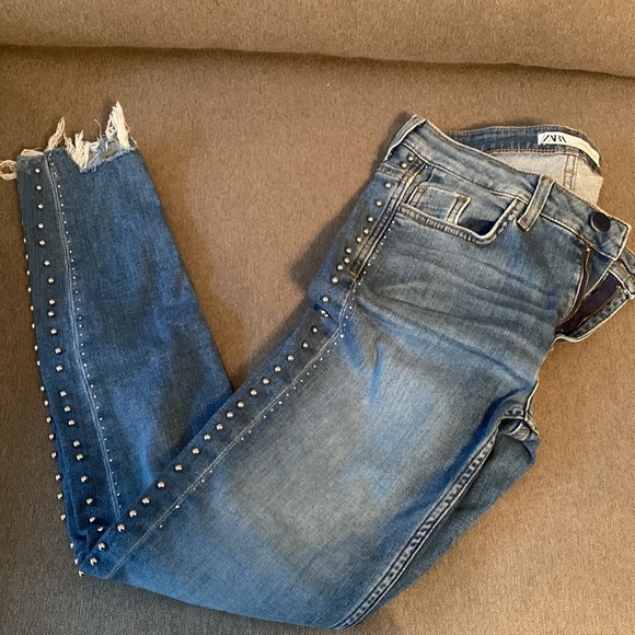 ZARA Skinny Jeans Size 2 - 13”W x 34”L  - Rise 9” - Picture 3 of 13
